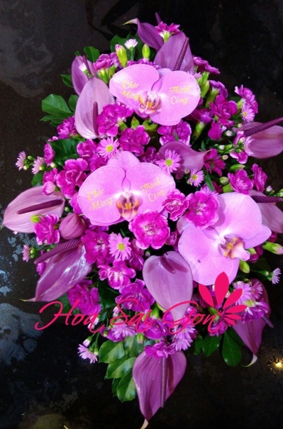 Hoa với tone màu tím nhẹ nhàng và êm dịu