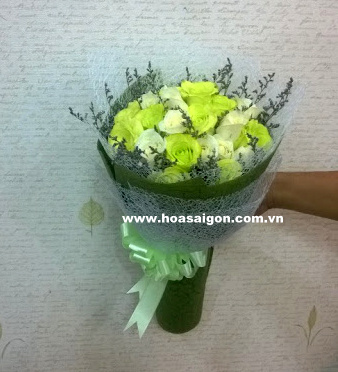 bó hoa hồng xanh bó hoa hồng xanh