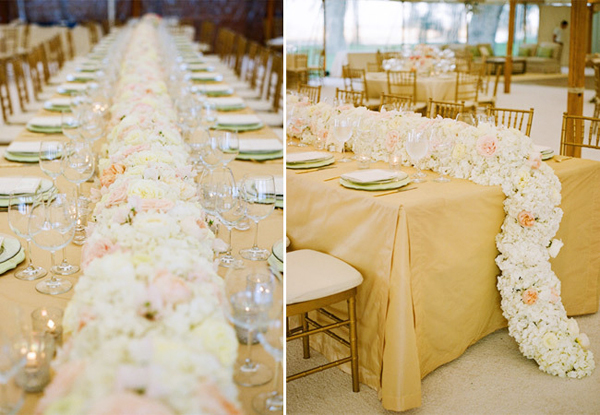 Khăn trải bàn kết hoa cho đám cưới đặt biệt