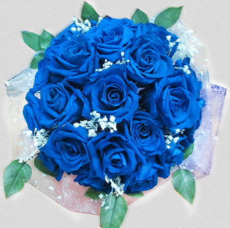 Bó hoa hồng xanh tặng nam giới