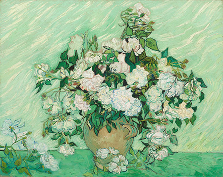 Tác phẩm Vase with Pink Roses Tác phẩm Vase with Pink Roses