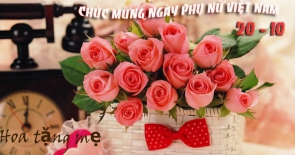 Hoa tươi 20/10 dành tặng cho mẹ ngày phụ nữ Việt Nam