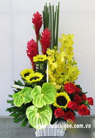 Giỏ hoa tri ân ngày nhà giáo Việt Nam
