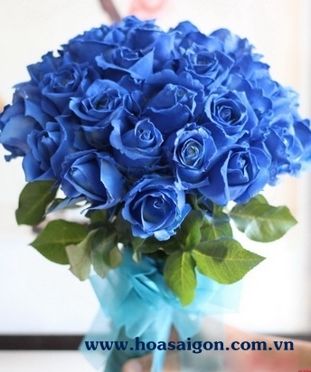 Bó hoa hồng xanh ty190