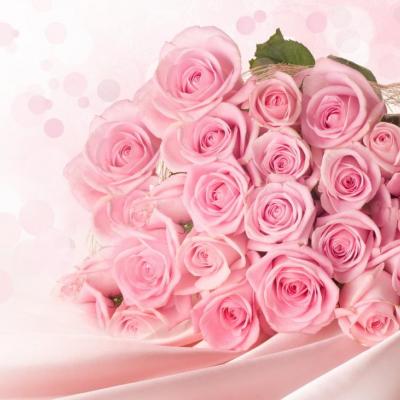 Bó hoa hồng phấn tặng nàng cho những ngày đầu hẹn hò