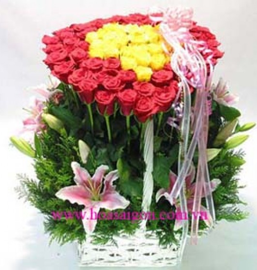 Bó hoa sinh nhật chung tình Bó hoa sinh nhật chung tình