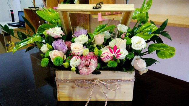 Hoa trong hộp độc đáo và ấn tượng sâu sắc Hoa trong hộp độc đáo và ấn tượng sâu sắc