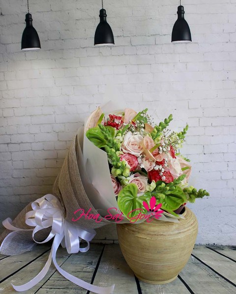 Bó hoa dịu dàng nhu mì đầy đáng yêu Bó hoa dịu dàng nhu mì đầy đáng yêu